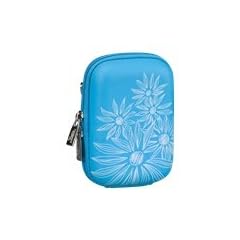 RivaCase�  7023 (PU) Kameratasche (Hardcase - Hartschale) hell blau (flowers)
