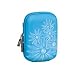 RivaCase�  7023 (PU) Kameratasche (Hardcase - Hartschale) hell blau (flowers)