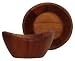 Wood Small Round Bowl 5.5"D x 3"H Set of 2