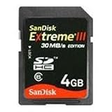 Sandisk SDSDX3-004G-A31 4GB Extreme III SD Card