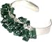 

Gift for Her Cuff Bracelet in Sterling Silver and Onyx Gemstone Adjustable (brclt004)