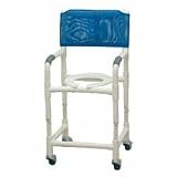 Adjustable PVC Shower Commode Chair