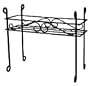 Austram 28062408 21-Inch Leather Black Rectangle Hampton Plant Stand