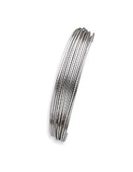 Sterling Silver 14mm Polished Rounded Fancy Cuff Bangle Bracelet