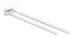 Wenko 18569100 Duo Basic Extendable Telescopic Slide Bar Towel Holder, 11 x 7 x 43 77 cm, White