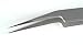 Wiha 49377 Stainless Steel Fine Points Angled Professional Precision Tweezer, 102mm Overall Length
