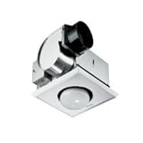 White Finish 6 1/2' High 8 1/2' Wide Heater/Exhaust Fan