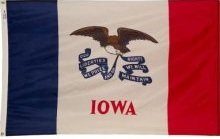 Iowa US State Flag: 3x5 foot poly