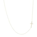Mizuki 14k Cable Chain Necklace With Side Cros