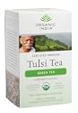 Organic India Tulsi Green Tea, 18-Count Teabags (Pack of 6)