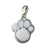 Believe Beads © White Foot Print Metal Clip on Charm will fit Thomas Sabo Type Bracelets