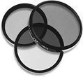 Digital Concepts 58mm Video Filter Kit with UV Protection, Polarizer, & Fluorescent Daylight Filters and Filter Carrying Case