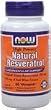 NOW Natural RESVERATROL - 60 Vegetarian Capsules