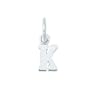 Sterling Silver Initial K Charm
