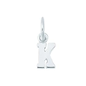 Sterling Silver Initial K Charm
