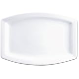 Porcelain Whiteware Crockery Set - Rectangular Plate 32cm 12 3/4 (Box 6)