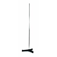 American Educational Cast Iron Triangular Base Support Stand with Black Enamel Acid Resistant Finish, 5" Legs, 1/2" Diameter x 24" Length Rod Size