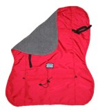 Red & Grey SammySack Stroller Blanket