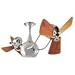 Matthews Fan Company VB-WD Black Nickel/Wood Vent Bettina 42 Rotational Ceiling Fan with Mahogany Blades