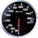 Defi (DF04601) BF Series Oil Temp Gauges - Black 2 3/8 (White) - Metric
