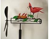 Blue HandWorks Cardinal & Nest Whirligig
