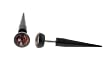 Genuine Ed Hardy Black Fake Taper - Indian Logo - 16g Wire - 7.5mm - 32mm Length - Sold as a Pair