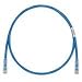 Panduit UTP28SP3BU Patch Cord, Category 6, UTP, RJ45, 28 AWG, Copper, Blue, 3