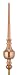 27" Handcrafted "Zephyrus" Pure Polished Copper Cupola Finial