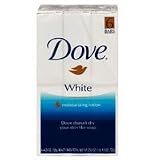 Dove Beauty Bar Soap, White 4.75 Oz 6 Ea