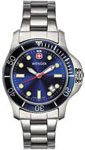 Wenger Women's 72338 Battalion II Diver Blue Dial Steel Bracelet Watch On Sale