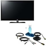 LG 42LE5400 42 inch Class 1080p HD LED TV, with Basic Accessory Kit (2 HDMI Cables, 1 RGB Cable, 1 Audio Cable, Plasma / LCD Clean Kit)