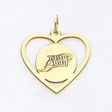14K Tampa Bay Devil Rays In Heart Pendant
