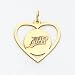 14K Tampa Bay Devil Rays In Heart Pendant