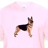German Shepherd - Light Pink Infant Lap-Shoulder Tee (6M)