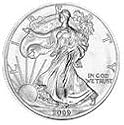 2009 BU 1 oz Silver Eagle In Air-Tite
