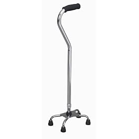 Duro-Med Adjustable Multi-Color Small Base Quad Cane