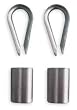 Industrial Grade 1DKJ8 Sleeve and Thimble Kit, Cbl Size 1/8 In