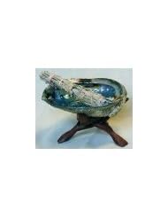 Home: Abalone Shell & 6" Wooden Tripod - Smoke Mart