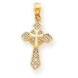 14k Celtic Cross Pendant - Measures 19x12mm - JewelryWeb