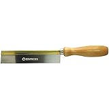 Gyros 83-16008 Brass Back Razor Saw with Wood Handle; Top Rated Straight Steel Blade for Fine Cuts; Made in USA