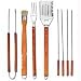 8pc Stainless Steel BBQ Cookware Utensil Set w/ Wood Handles