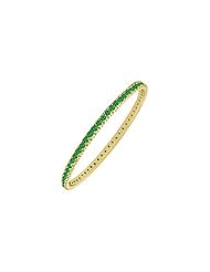 Emerald Eternity Bangle 14K Yellow Gold - 2.00 CT TGW