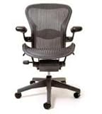 Aeron Hematite Fully Loaded Chair By Herman Miller
