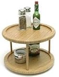 Lipper International Bamboo 2-Tier 10-Inch Turntable