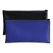 PM Company PMC04621 Zipper Coin Bag- Water-Resistant- Vinyl- 11in.x6in.- Black
