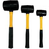 New Mallets 3 Piece Set Rubber Mallet Hammer Tools