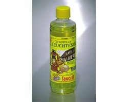 Huile à lampe Favorit à la citronnelle, 1 litre combustible liquide