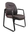 Dakota Designs 2UMV4 Leather Guest Chair, Oxblood