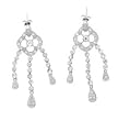 Sterling Silver CZ Chandelier Earrings