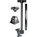 Peerless Black Ceiling Mount With Adjustable Drop Length